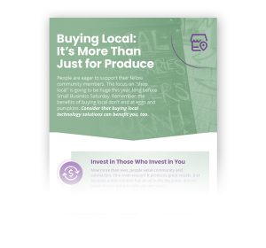 Buying local infographic